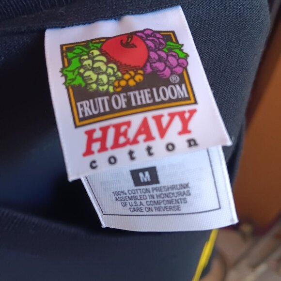 Vintage T-shirt Medium 90's 1998 Help Wanted Fruit Of The Loom Black NWOT NEW - Picture 4 of 4